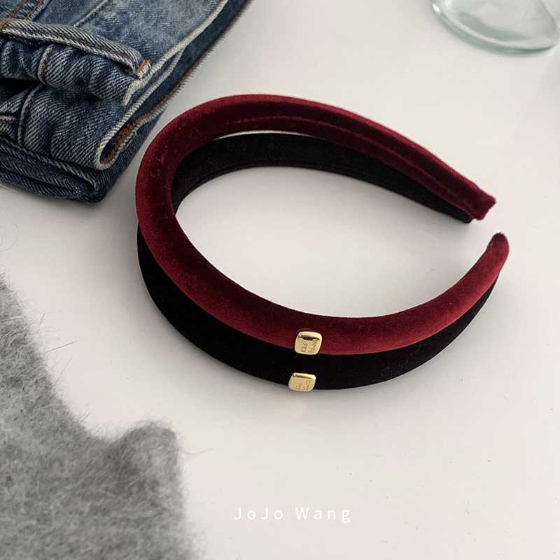 复古时髦精致~丝绒发箍女简约