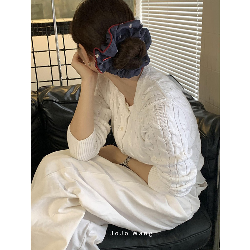 有趣红蓝~气质大肠发圈女扎头发