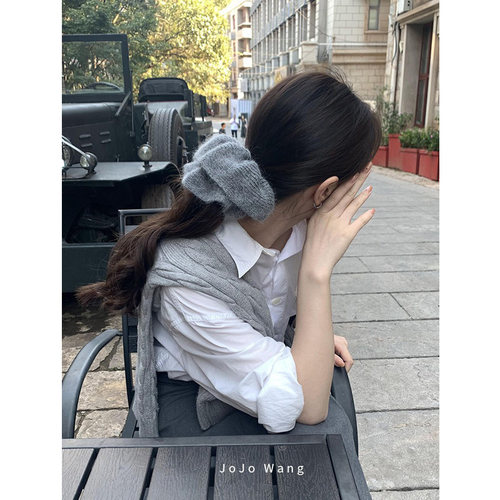 质感好好的兔毛~气质大肠发圈女