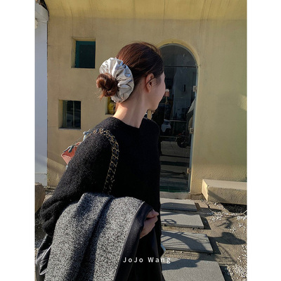 pongpong面包服发圈~缎面发圈女