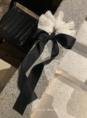 中古味道~黑白系百搭气质发圈女