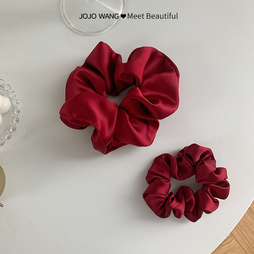 绝美缎面发圈韩国网红头饰