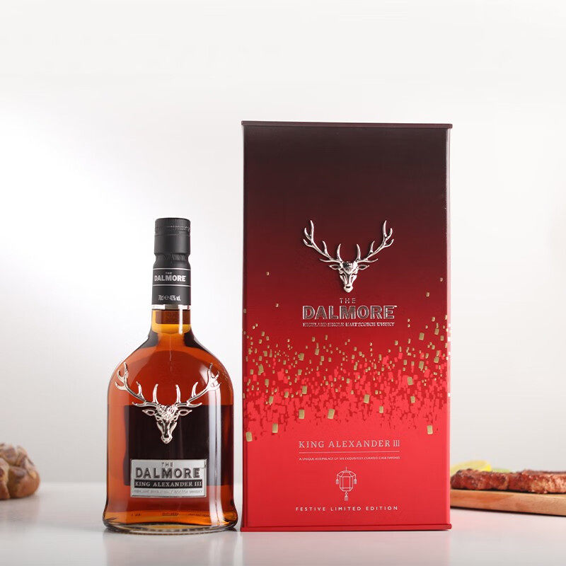 DALMORE大摩亚历山大三世苏格兰单一麦芽威士忌新春版700ml洋酒