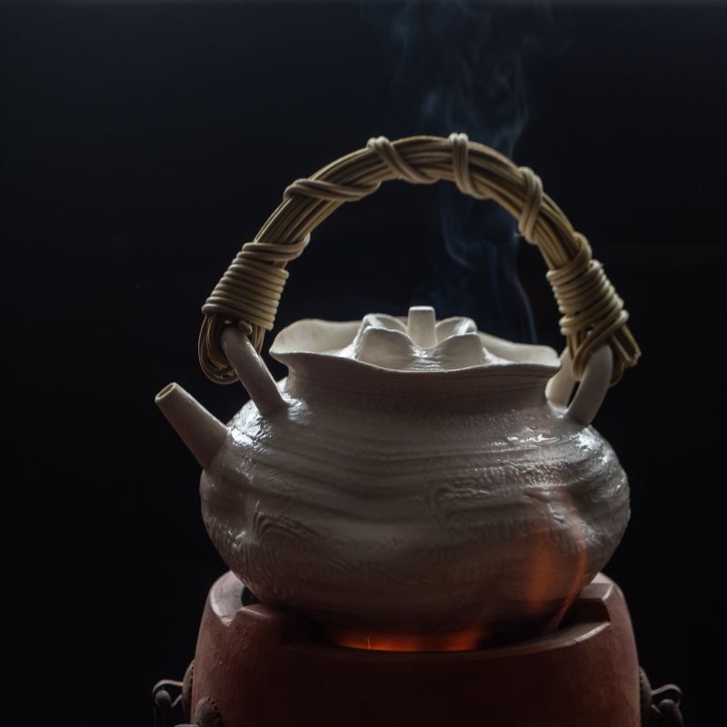 2025新款柴烧茶壶紫砂艺术粗陶帝王青泡茶器手工八蛮黄荣华