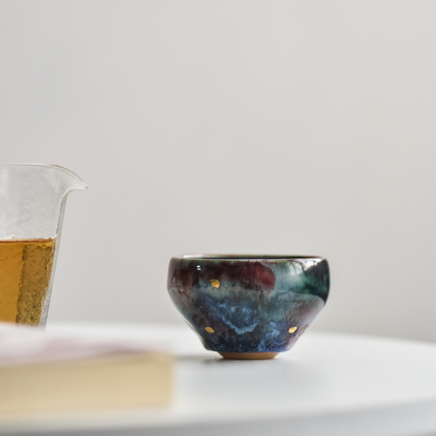 志野主人杯色釉陶瓷典雅品茗杯140ml手工实用型纯手工圆润设计感