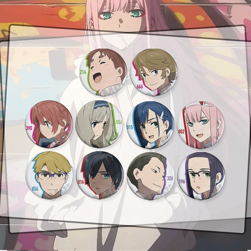 DARLING in the FRANXX02国家队动漫周边徽章js胸章挂件广莓五郎