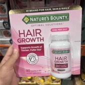 现货美国直购Nature’s Bounty自然之宝促进生发防脱发生物素90粒