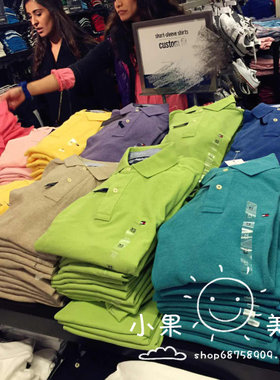 tommy美国商务休闲纯色polo衫