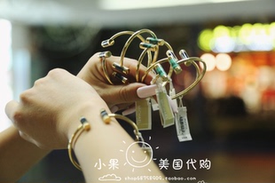 现货美国直购Michael Kors MK马蹄款经典时尚logo搭扣手镯手链