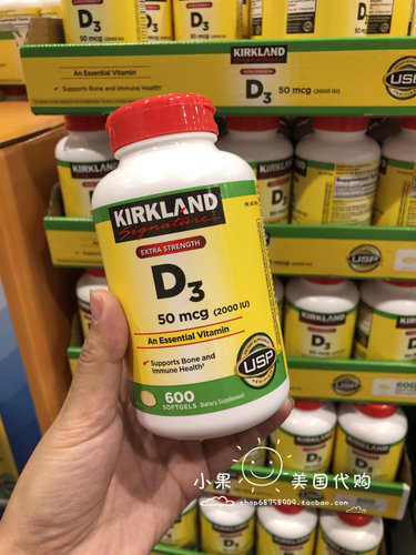KIRKLANDSignature维生素D胶囊