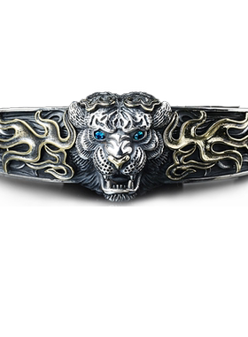 法国IDEE啸虎手镯男泰银嘻哈纯