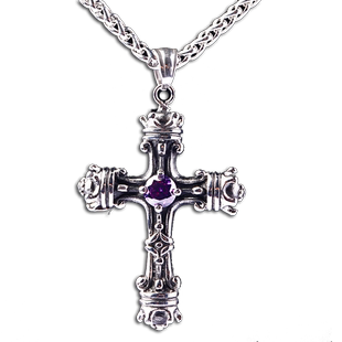 法国IDee十字架吊坠潮男百搭个性项链银色欧美小众设计感挂饰饰品