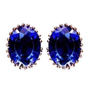 法国IDee耳钉女个性耳坠气质百搭小众设计潮流耳饰品蓝宝石饰品