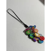 多巴胺diy小众情侣款 饰送朋友 苹果串挂链高颜值手机链创意礼品装