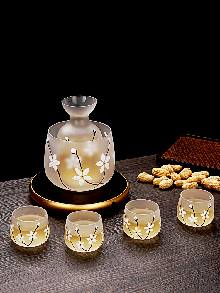 中式玻璃温酒壶酒具家用套装