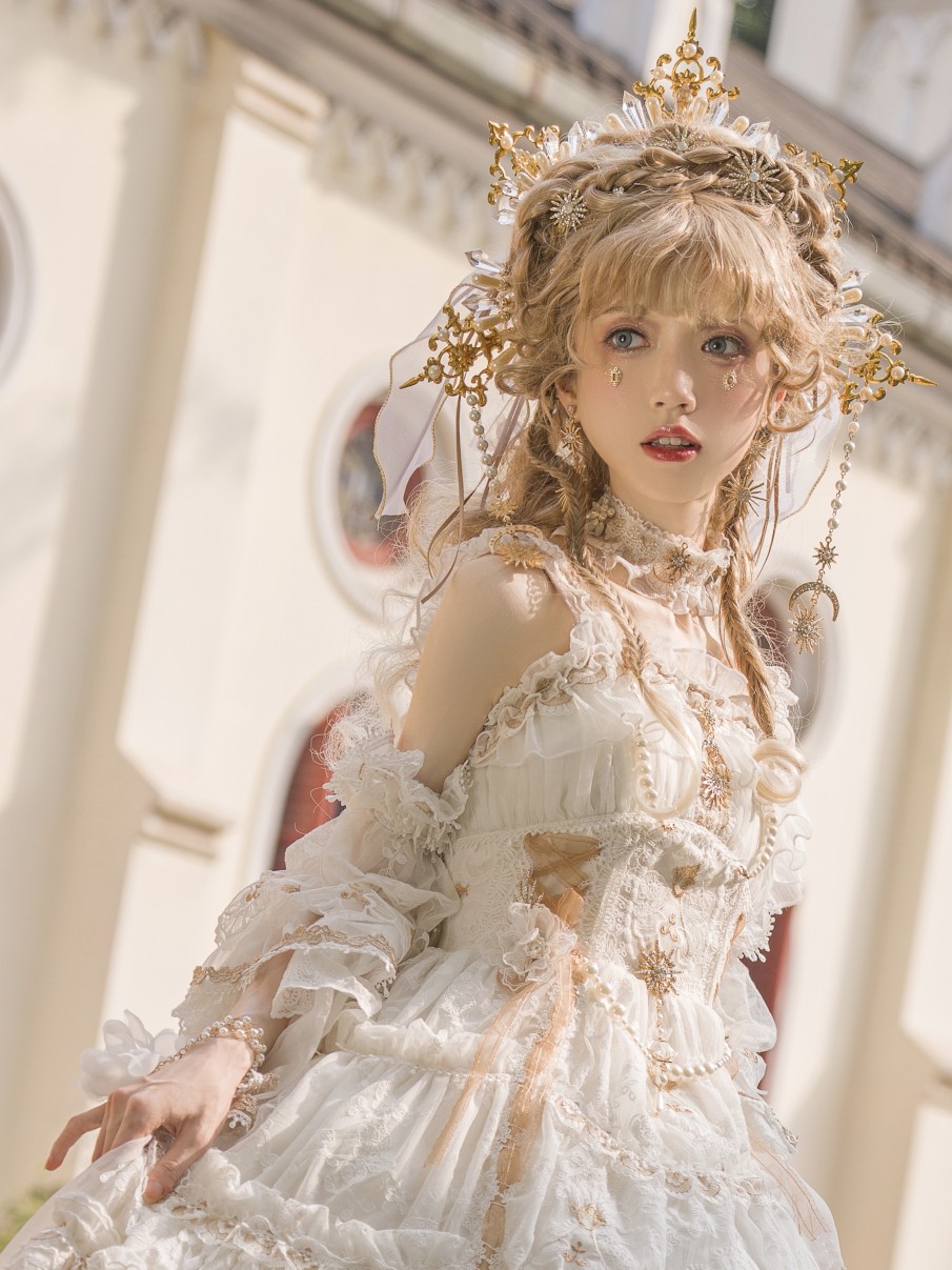 [Daydream Living Museum] Lighting Star Fullset Lolita Flower Marrying Zhang Jiann