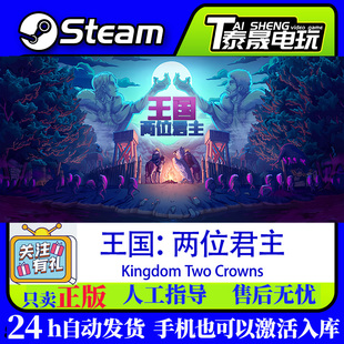 Steam正版游戏 王国两位君主 Kingdom Two Crowns 激活码CDK