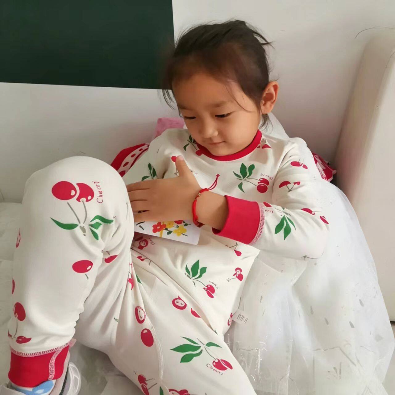 抗菌全棉儿童家居服远红外保暖