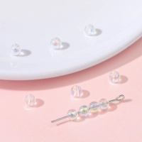 Глянцевое стеклянное украшение-шарик, 4mm, 4mm, 1mm, 20 шт