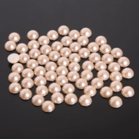 12# светло-коричневый (Abs Pearl, плоское дно, не-пористого полукруглого диаметра около 8 мм, около 200 штук/упаковка)