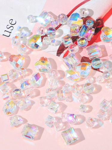 Стеклянные бусины, аксессуар, браслет из бисера ручной работы, набор материалов, барсетка с аксессуарами, DIY