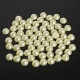 12# светло-желтый (Abs Pearl, плоское дно, не-пористого полукруглого диаметра около 8 мм, около 200 штук/упаковка)