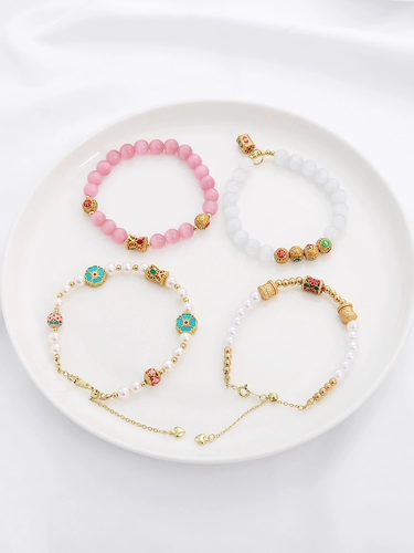 Стеклянный браслет из бусин, аксессуар ручной работы, браслет из бисера, аксессуары, ручка, ожерелье, кошачий глаз, DIY