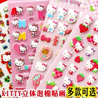 Hello kitty, трехмерная детская наклейка, наклейки