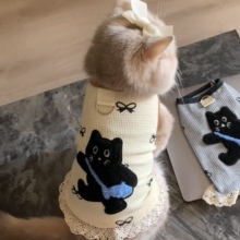 2025年新款薄款猫咪夏天衣服防掉毛可爱ins金渐层布偶猫蓝猫背心