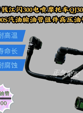适用钱江闪300电喷摩托车QJ300-12/300S汽油输油管组件高压油管