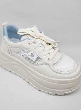 意尔康2026夏新网面镂空透气松糕底防滑休闲时尚小白6471AD18381Y