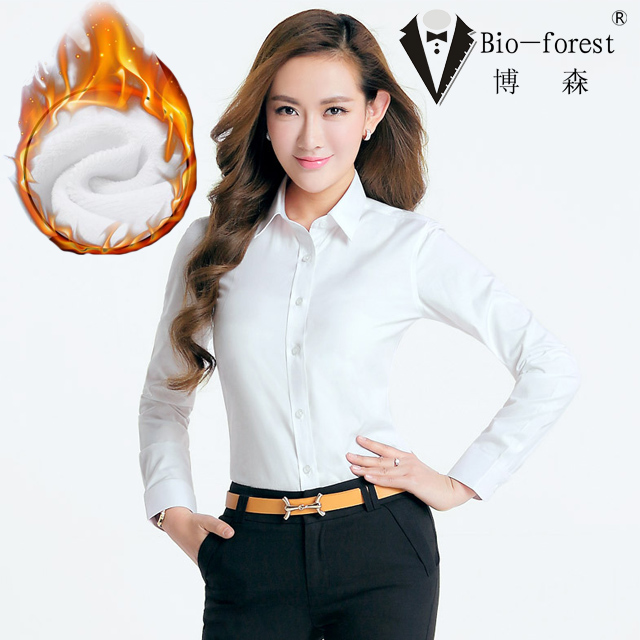 女士时尚商务保暖衬衣