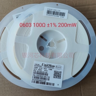 厚声厚膜贴片电阻CS03W5F100LT5E 0603 100mΩ ±1% 200mW 现货