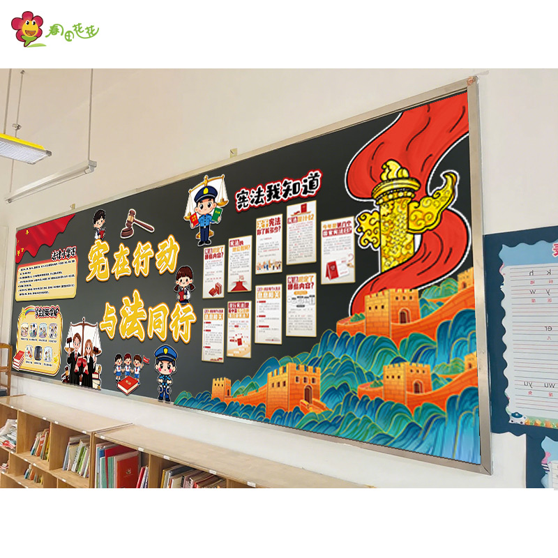 宪法日宣传中小学法治主题墙