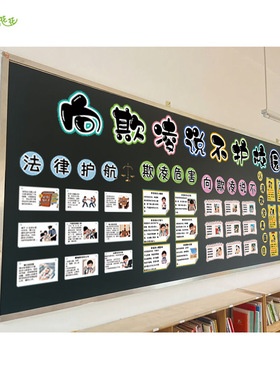 学校欺凌安全教育主题墙