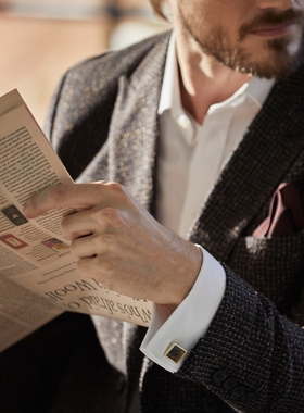 Lowndes 珐琅袖扣 PAXTON ENAMELCUFFLINKS