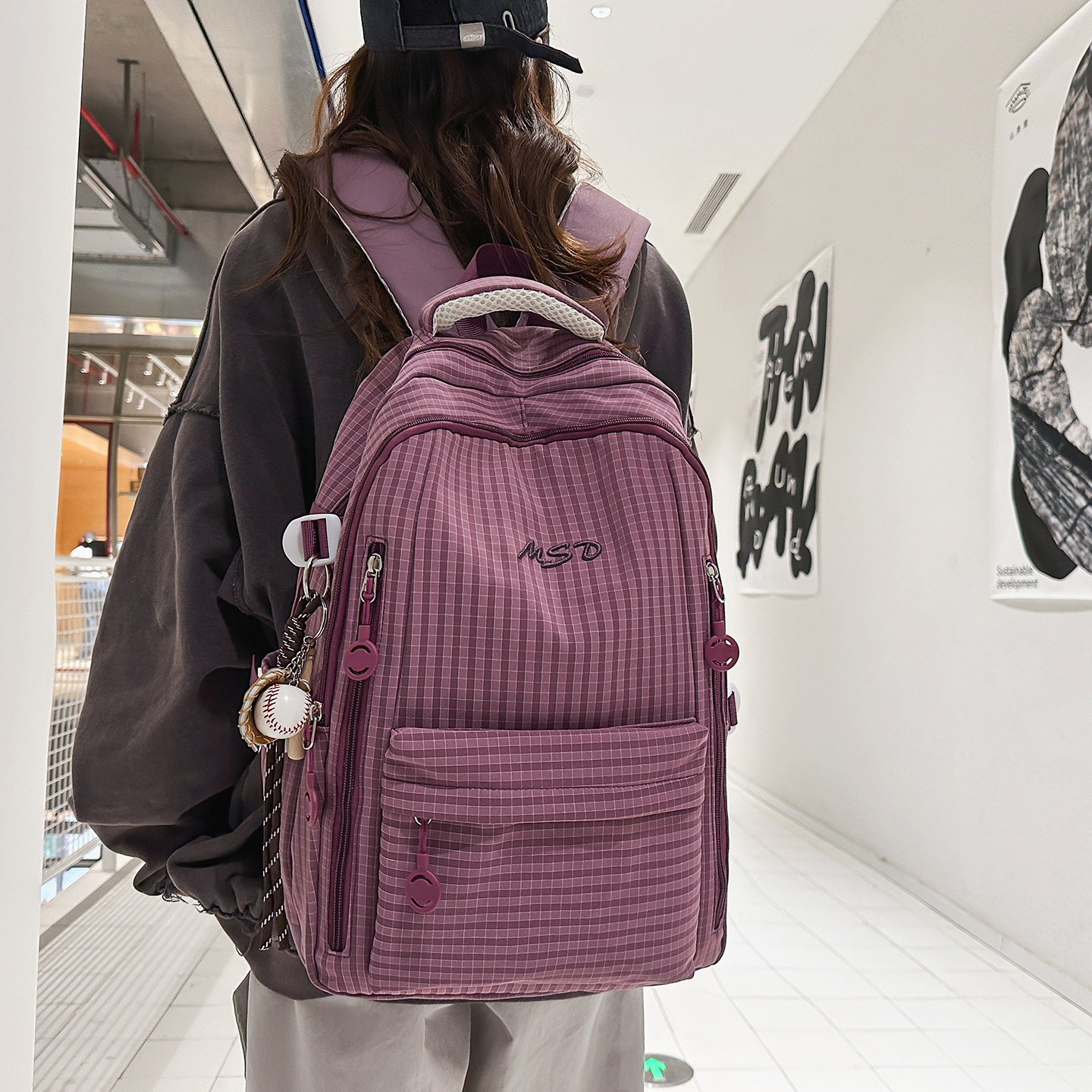 书包女韩版原宿ulzzang高中大学生背包大容量男ins潮牌情侣双肩包