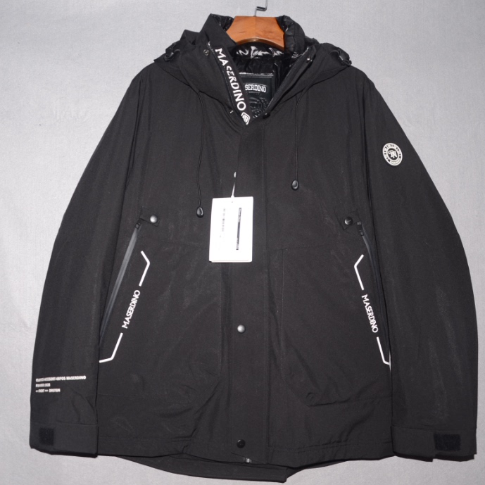 MD男装秋冬连帽厚羽绒服