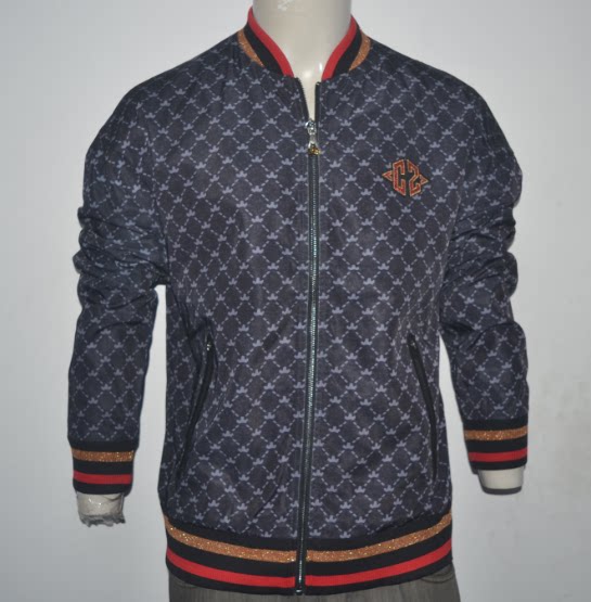 青蛙男装春秋茄克衫外套 时尚棒球领夹克衫 潮牌印花拉链上衣3260