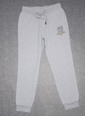 C男装春秋中厚卫裤 时尚多工艺休闲九分裤 潮牌宽松直筒裤子1930