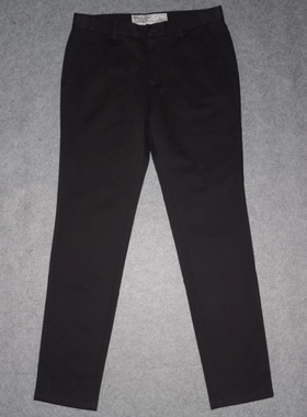 LDBE男装秋冬厚休闲裤 时尚净色上班长裤 商务休闲裤子2色QD16