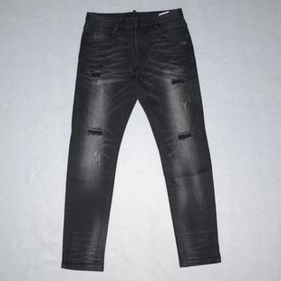 时尚 个性 休闲长裤 NBN 裤 春秋厚牛仔裤 潮牌弹力修身 子2505 32男装