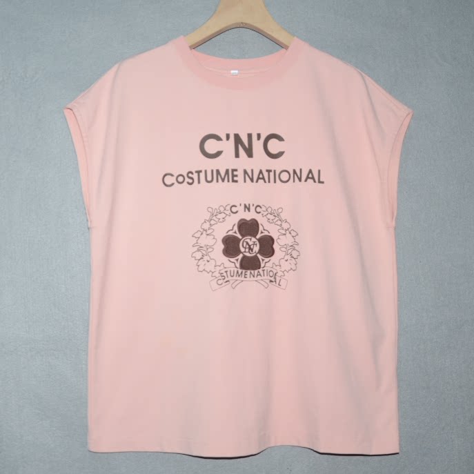 C女装夏圆领薄短袖T恤无袖上衣