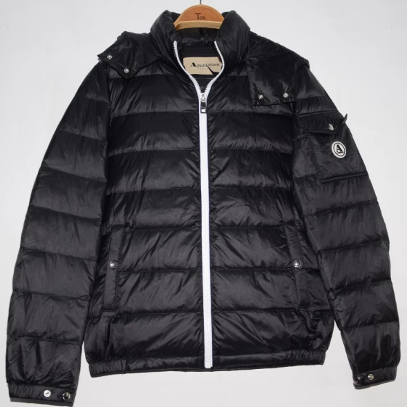 YGSD男装冬连帽厚羽绒服 时尚上班羽绒衫 潮牌轻便保暖白鸭绒外套