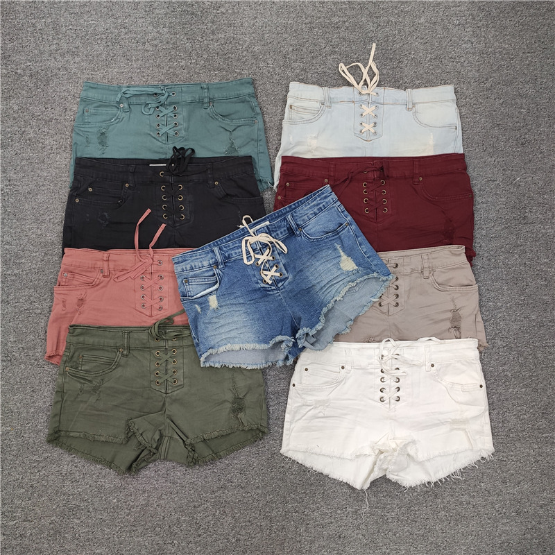 时尚短裤微弹夏季低腰牛仔裤