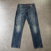 子 外贸经典 中腰小直筒休闲长裤 口袋绣花牛仔长裤 男 高街复古男士