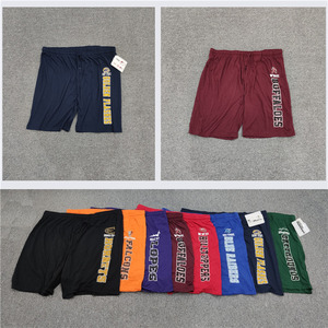 外贸夏季宽松男装超薄棉质系带休闲裤印花高腰家居裤五分裤男 夏