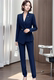 蓝色西装 上班衣服时尚 套装 珠宝店工作服正装 职业套 工装 成都职业装