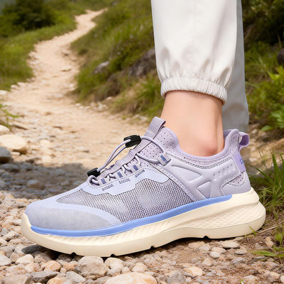 美骆世家户外徒步鞋男女一脚蹬透气超轻便舒适防滑低帮登山鞋夏季