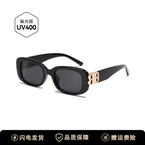 偏光方形欧美男女同款大标太阳镜
